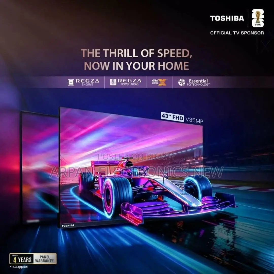 Toshiba 43m450rp 43" Qled Vidaa Smart TV