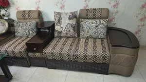 L Shape Canadian Wood Sofa Set.