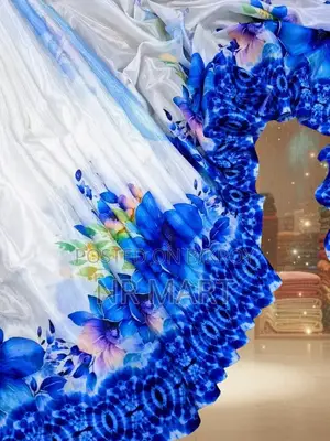 চান্দেরী সিল্ক ডিজিটাল প্রিন্ট শাড়ি