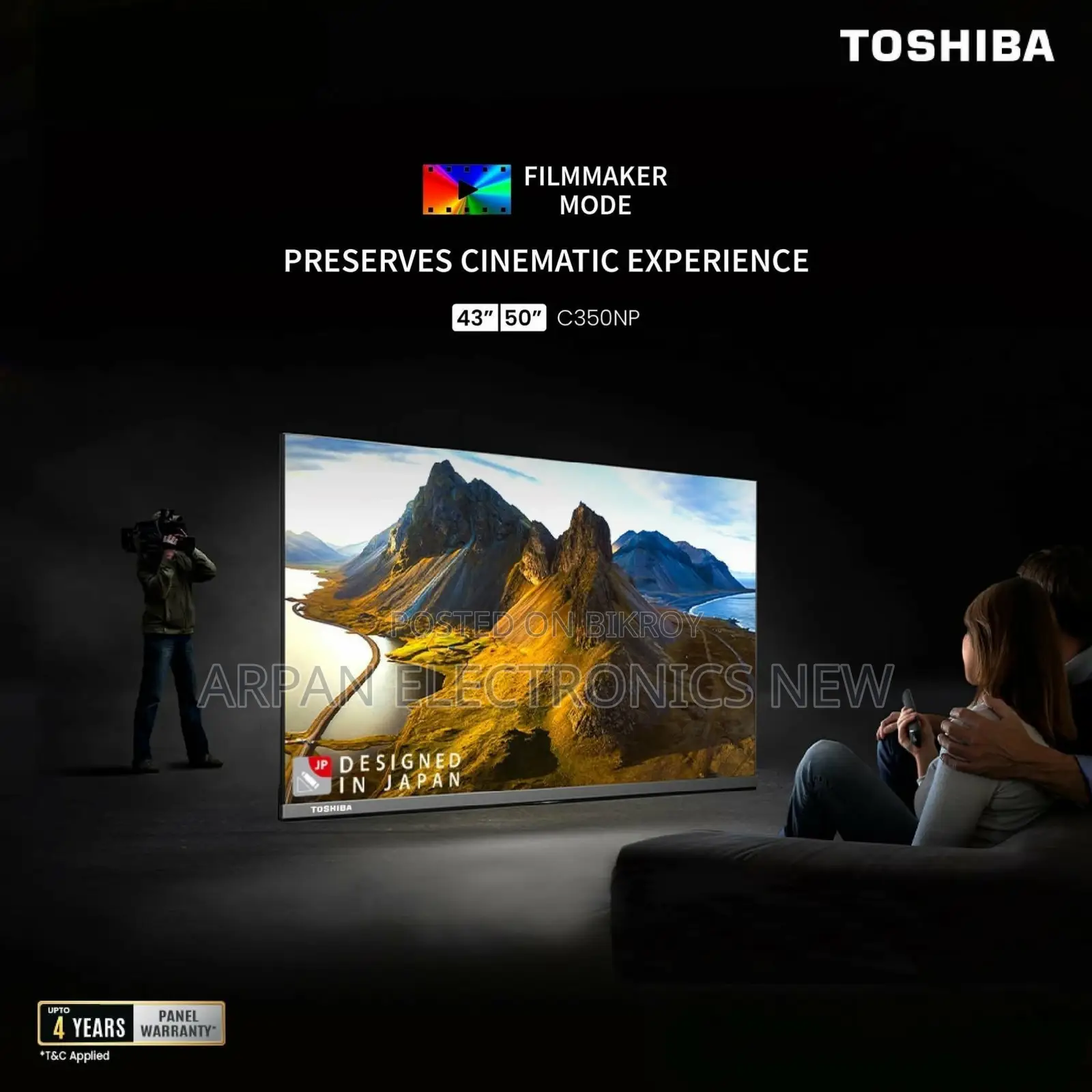 Toshiba 32-inch 32V35RP HD Smart TV VA or LED Panel (High Brightness)