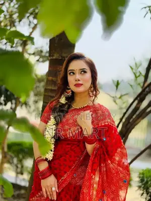 Premium Block Print Semi-Muslin Saree