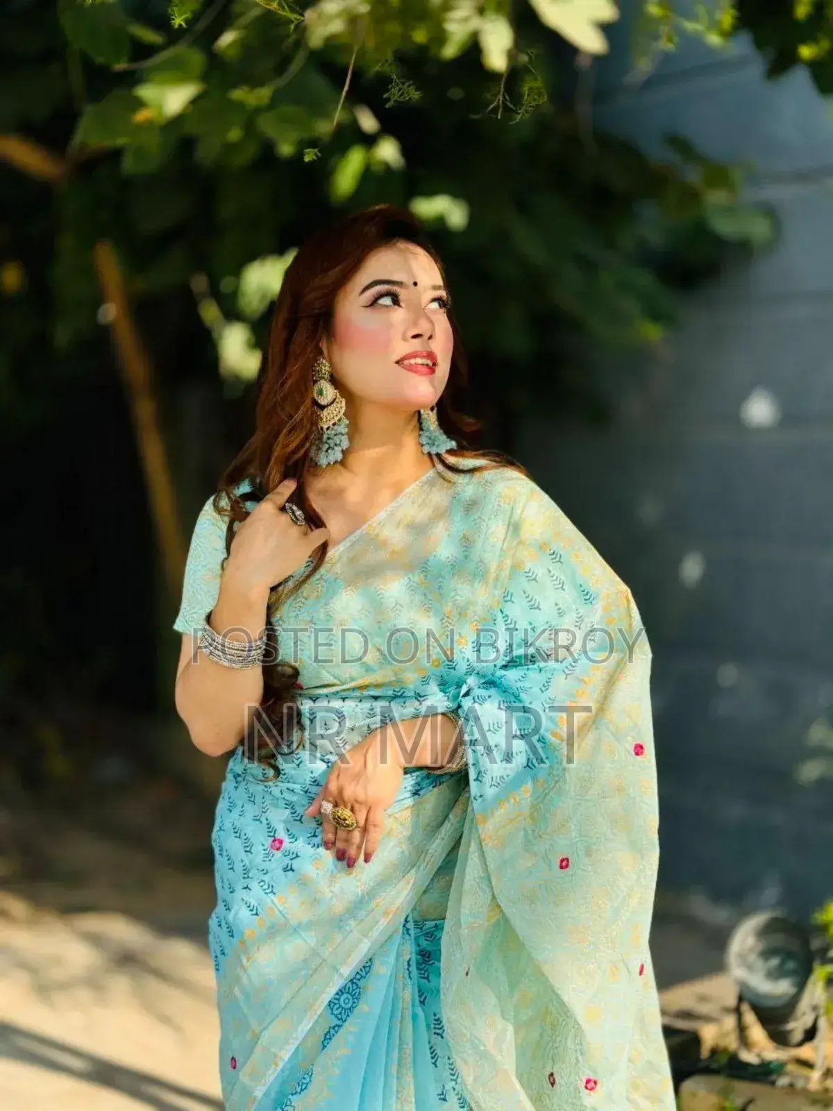 Premium Block Print Semi-Muslin Saree