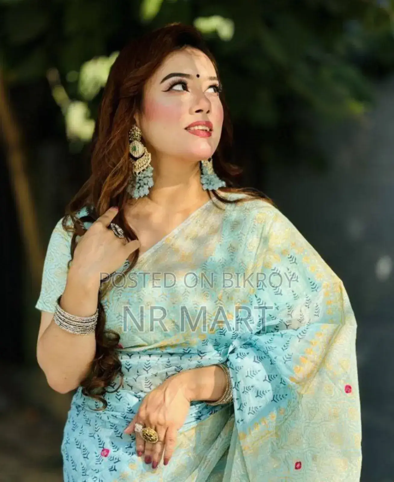 Premium Block Print Semi-Muslin Saree