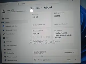 Laptop Dell Inspiron 14 4GB Intel Core I3 SSD 256GB