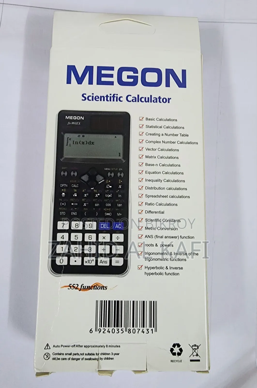 Megon Fx-991Ex (২ বছরের ওয়ারেন্টি উপলব্ধ)