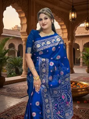  প্রিমিয়াম জাপানি সিল্ক শাড়ি উইথ ব্লাউজ পিস