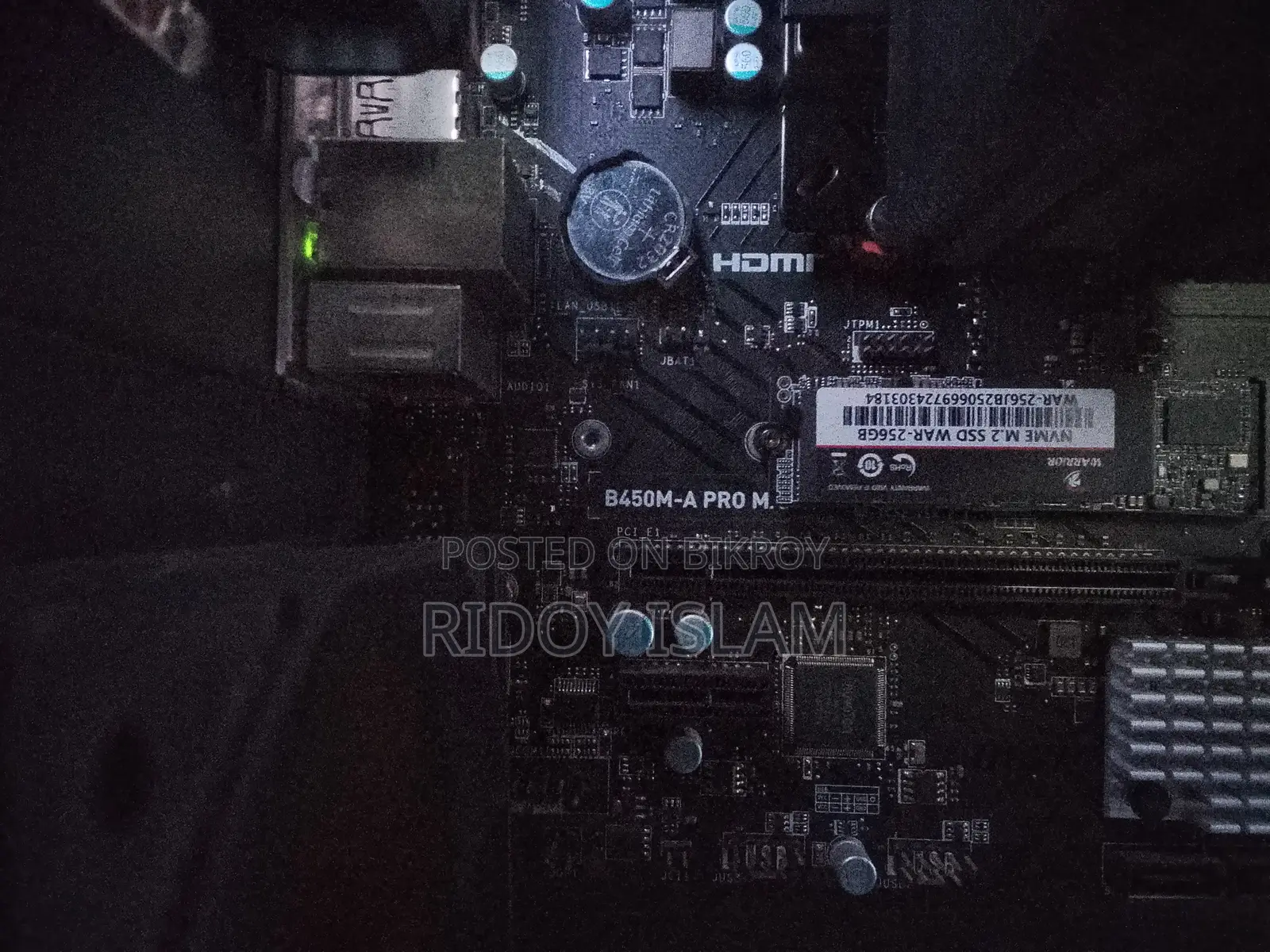 Desktop Computer MSI Model 8GB AMD Ryzen 5 SSD 256GB