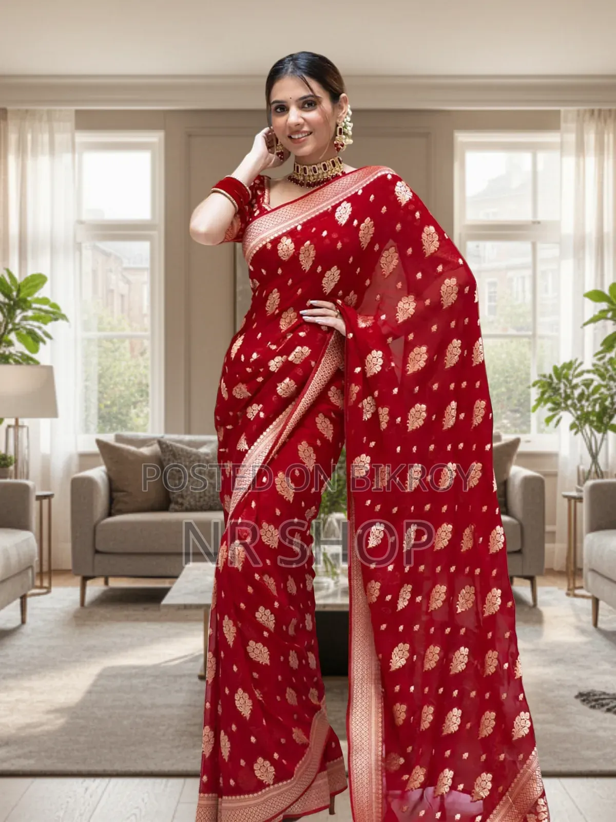Premium Dupion Saree with Blouse Piece