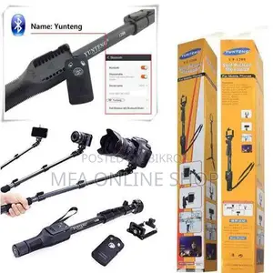 Yunteng YT 1288 Bluetooth Selfie Stick – Black, With Remote