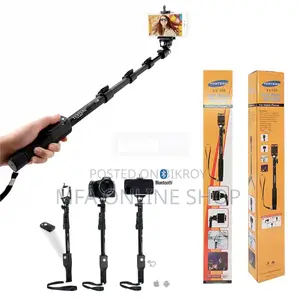 Yunteng YT 1288 Bluetooth Selfie Stick – Black, With Remote