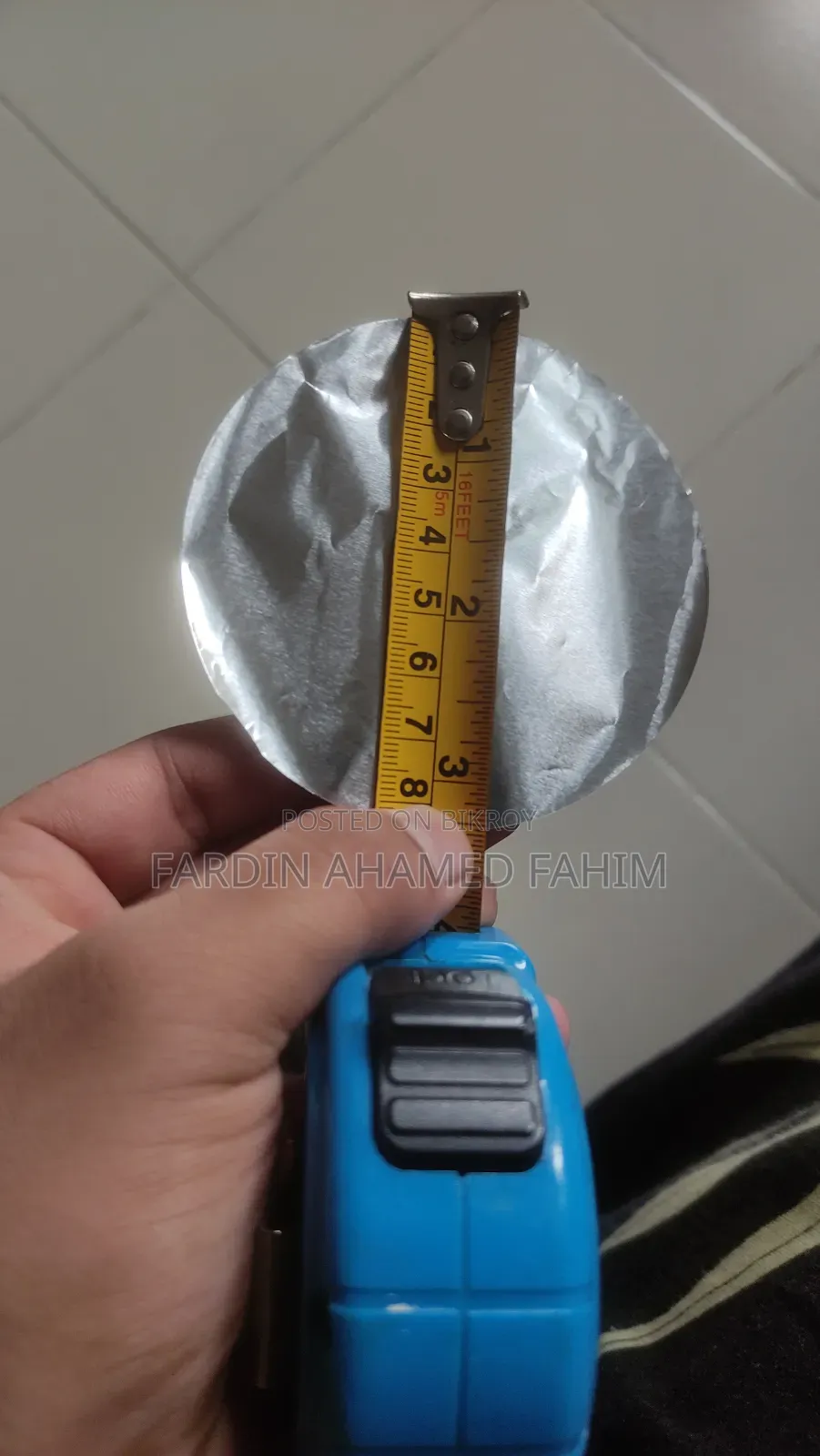 Aluminum seals for honey, ghee, or nut bottles
