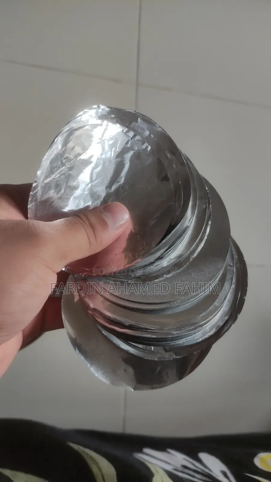 Aluminum seals for honey, ghee, or nut bottles