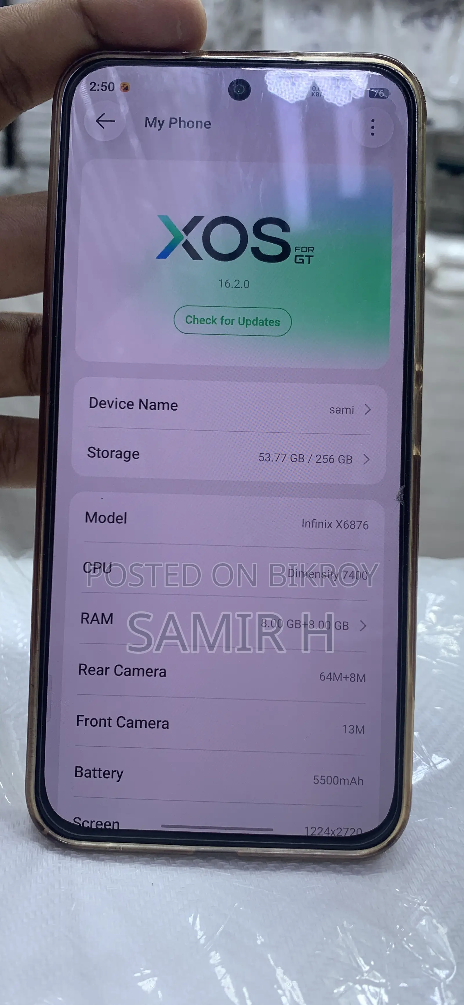 Infinix GT 30 5G 256 GB White