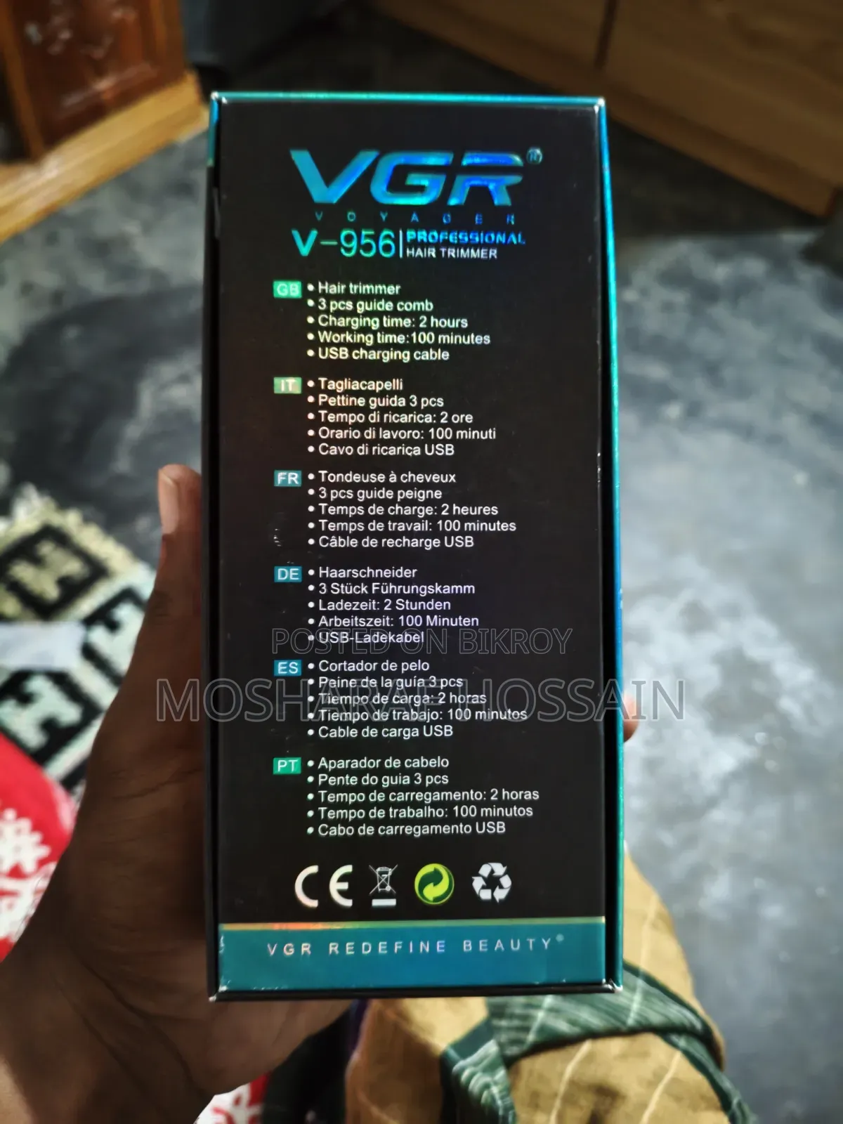 VGR v-956i হেয়ার ট্রিমার