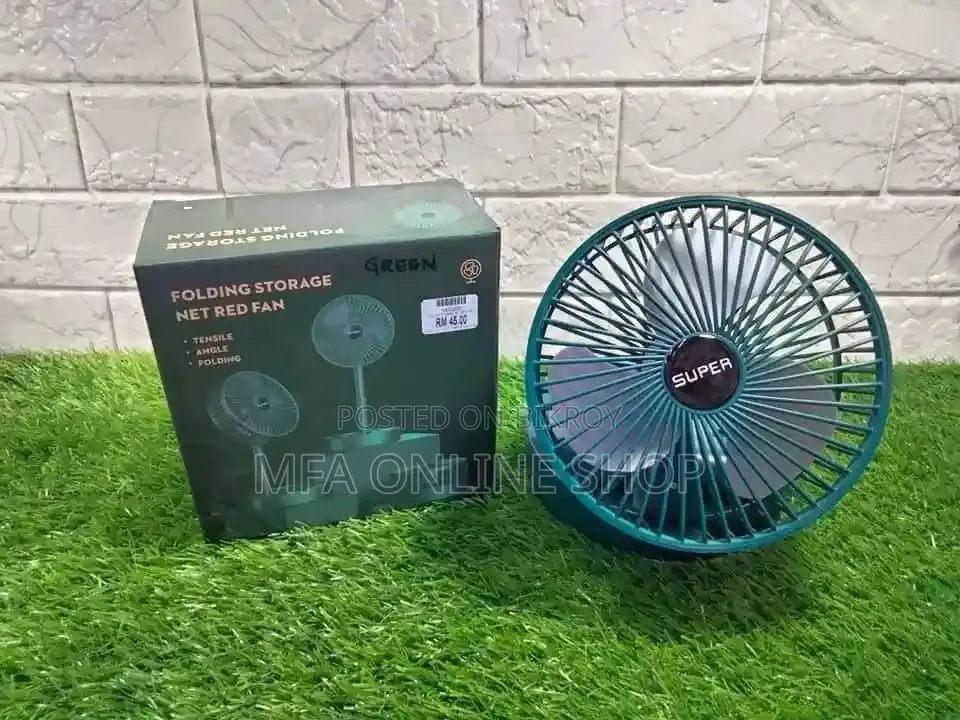 Folding Storage Net Red Fan