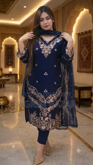 Embroidery Three Piece- রেডিমেড