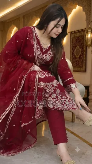 Embroidery Three Piece- রেডিমেড