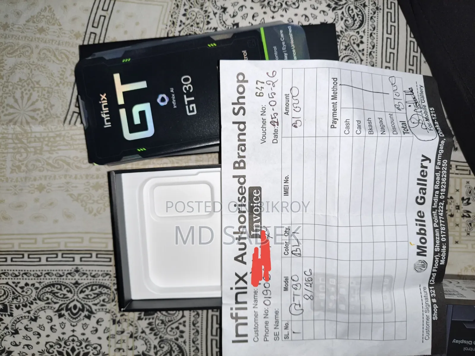 Infinix GT 30 5G 256 GB Blue