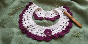 Handmade crochet neck collar