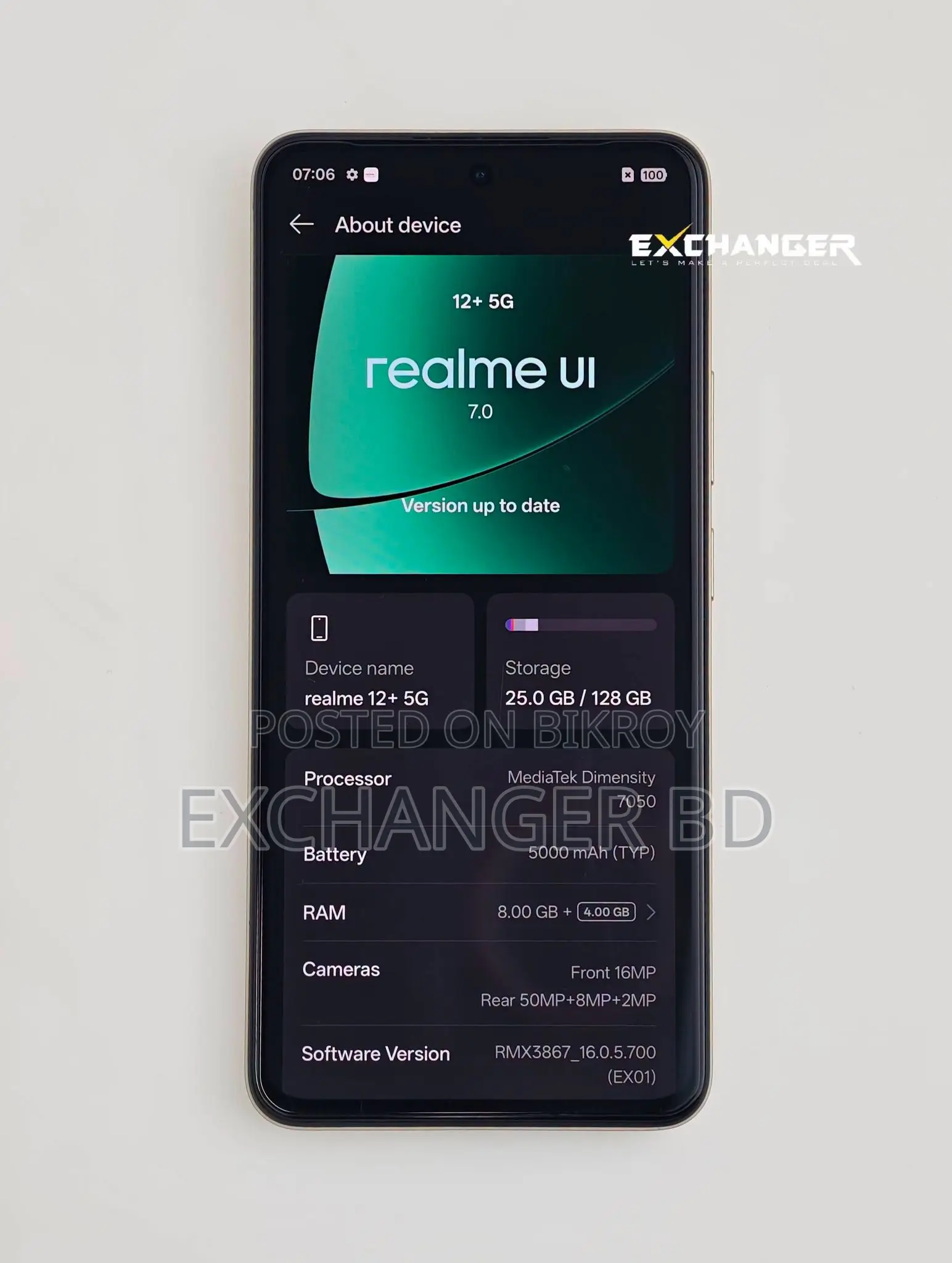 Realme 12+ 128 GB Gold