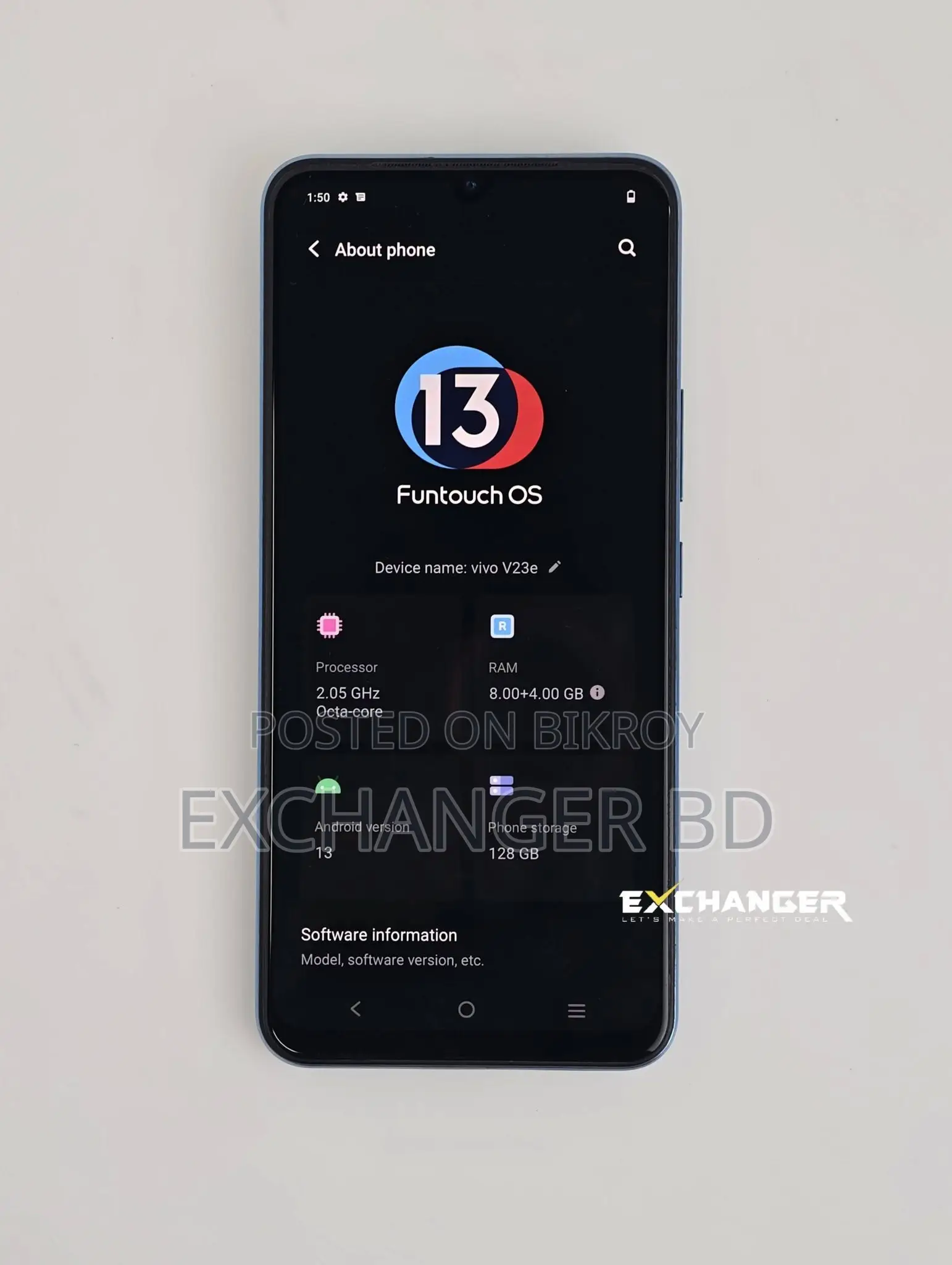 Vivo V23 128 GB Blue