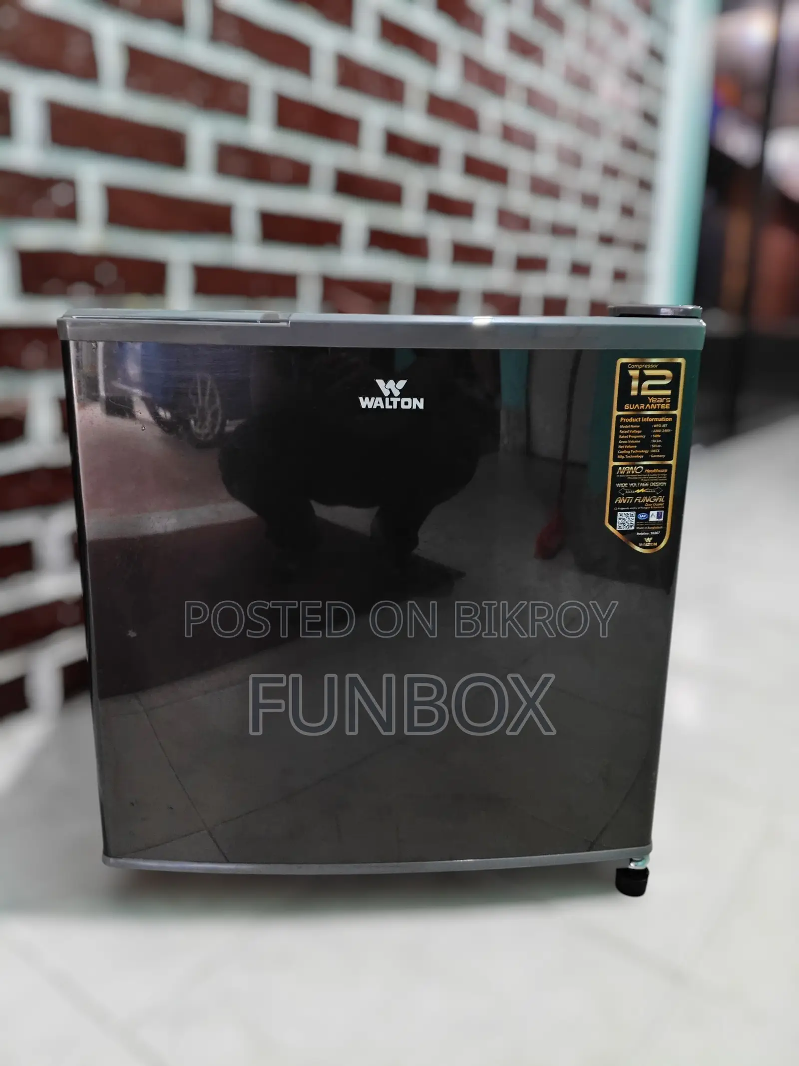 Used Walton WFO-JET- 50 Liter Mini Fridge Full Fresh Condition
