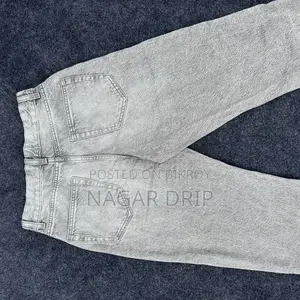 Export Quality White Wash Semi Baggy Pants