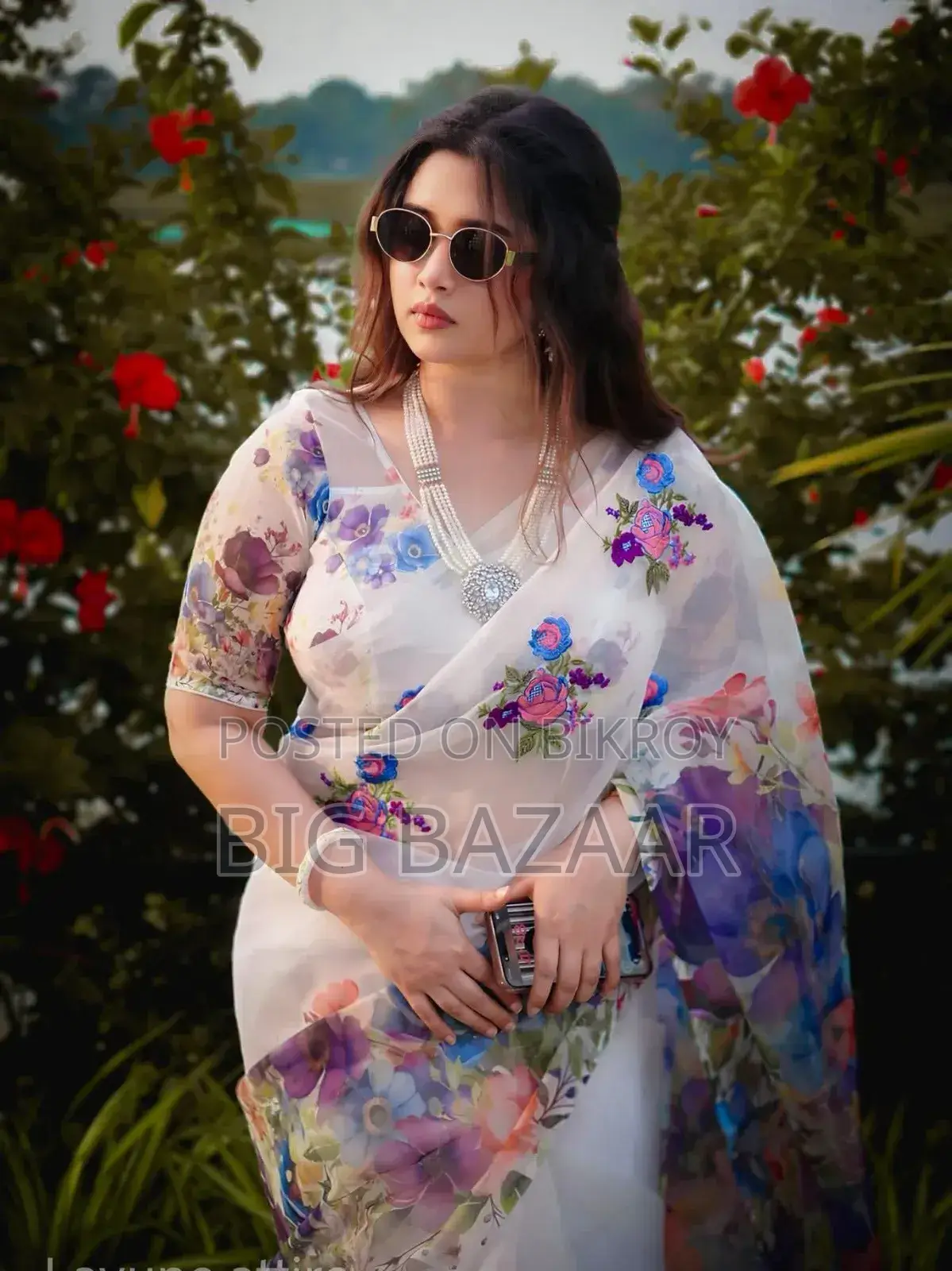 Chanderi Silk Sharee With Blause PCS