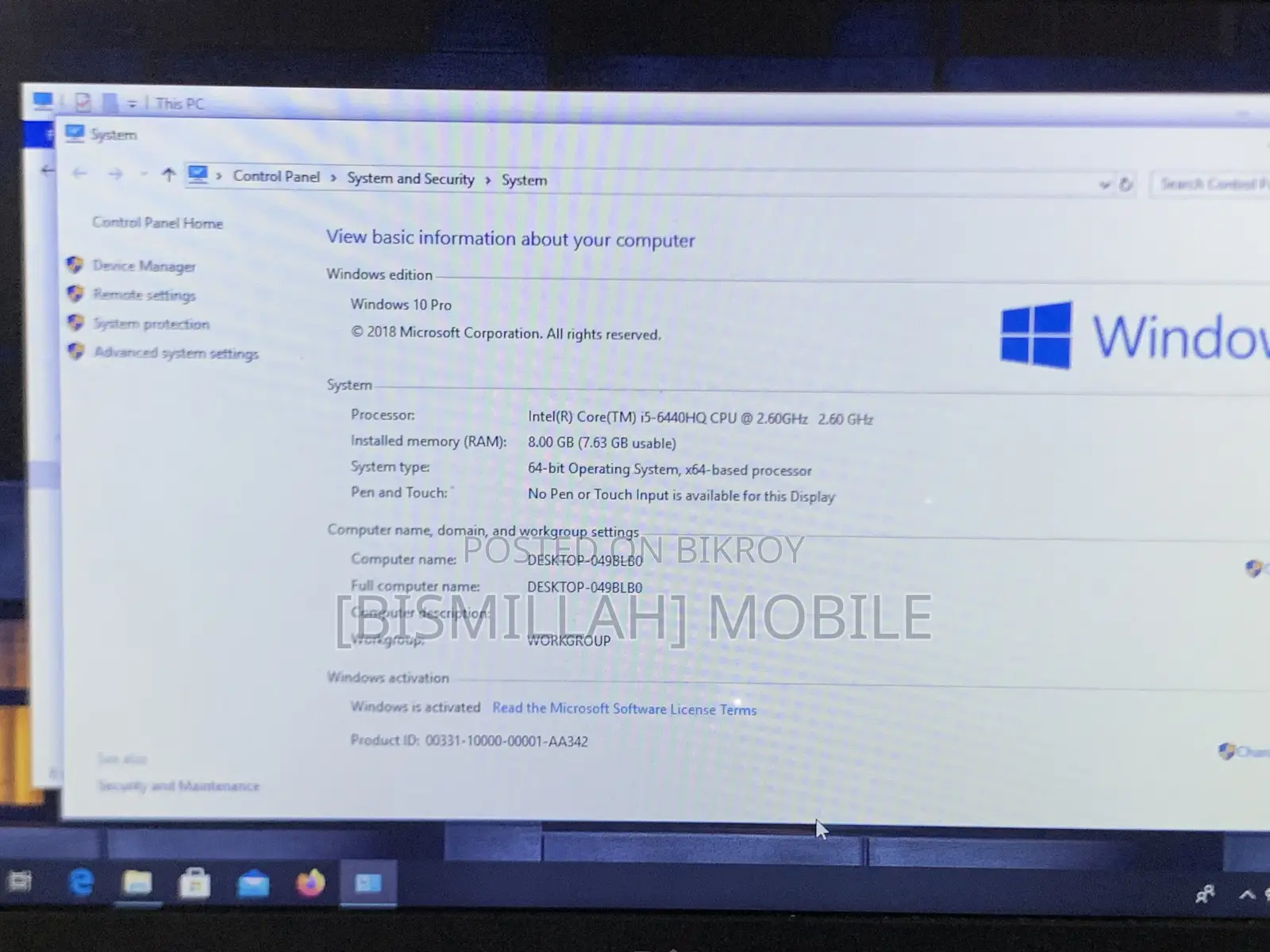 Laptop Dell Latitude E5440 8GB Intel Core I5 Solid State Hybrid Drive 750GB