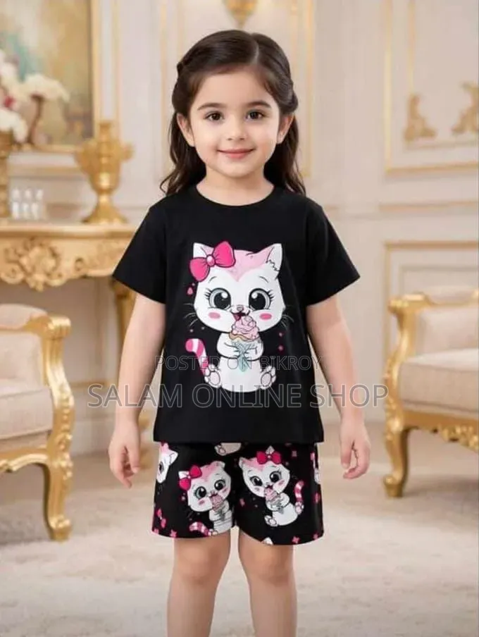 Kids Cotton T-Shirt and Pant Set