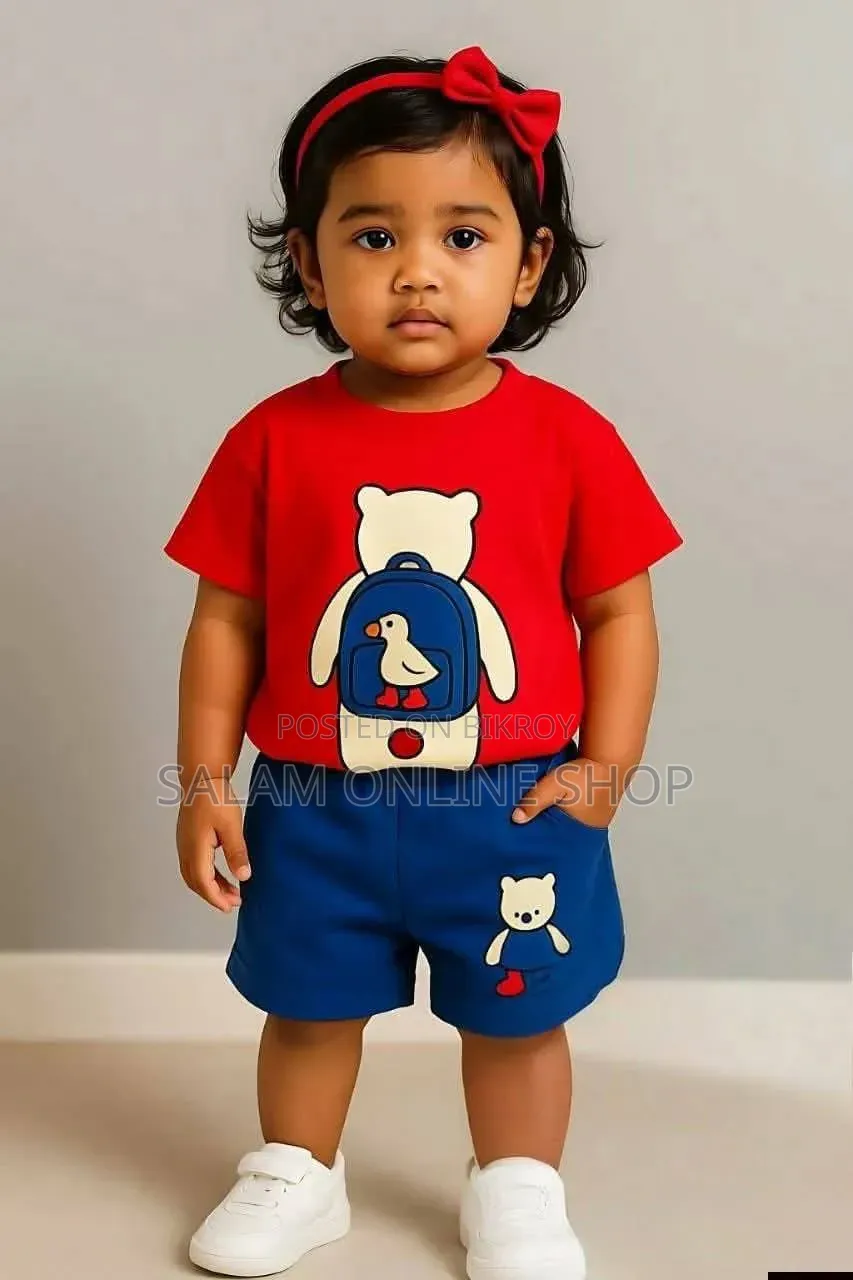 Kids Cotton T-Shirt and Pant Set