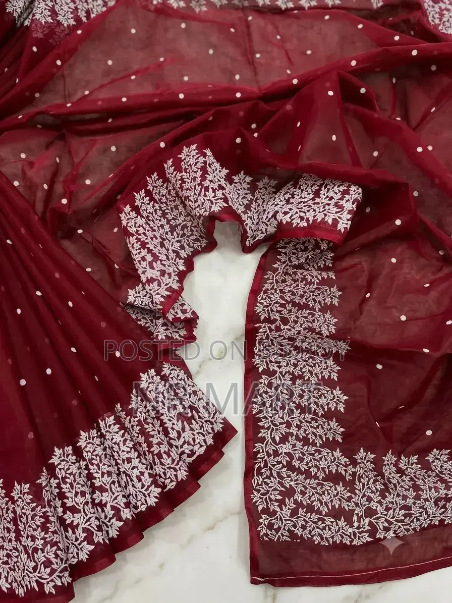 Premium Half Silk Block Print Saree