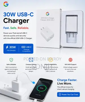 Google Pixel 30 Watt Charger Cable
