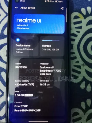 Realme GT Master Edition 128 GB Gray