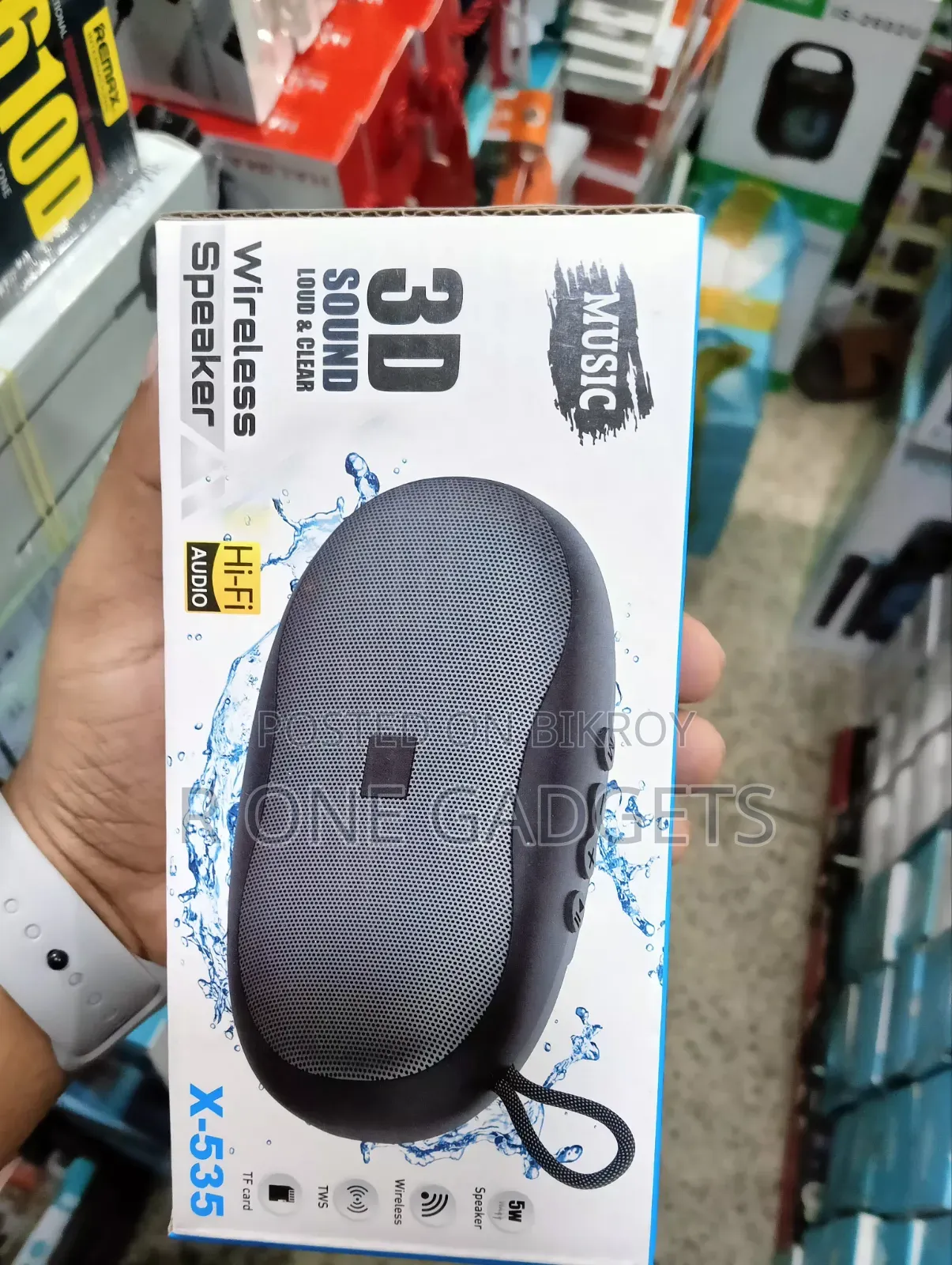 Wireless Bluetooth Speaker X-535 3D Sound | Loud Clear | Hi-Fi Audio
