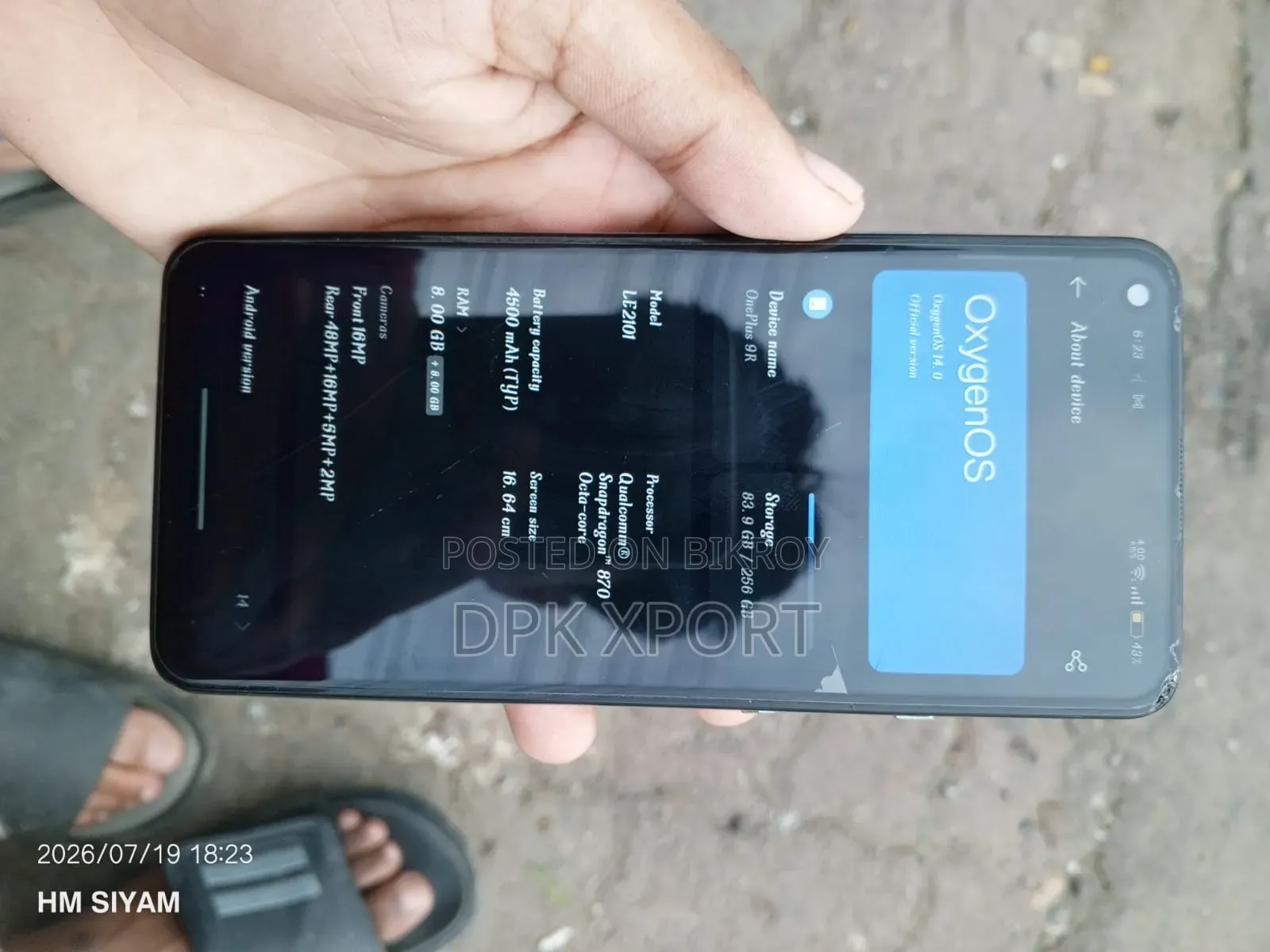 OnePlus 9R 256 GB Gray