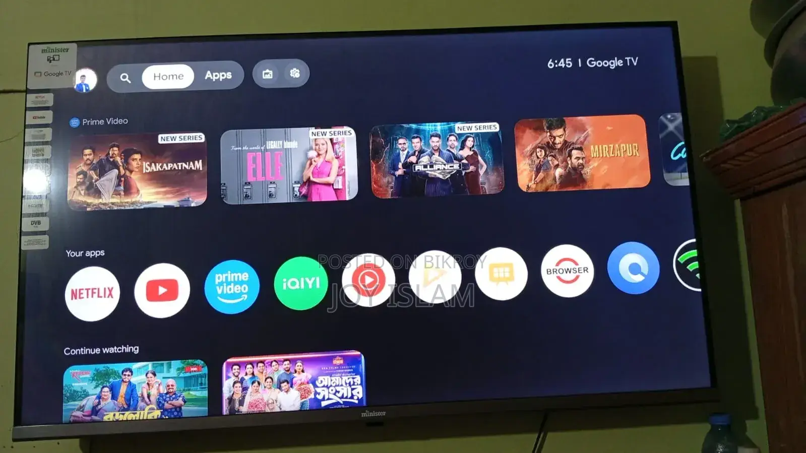 Minister 43" Google Led TV