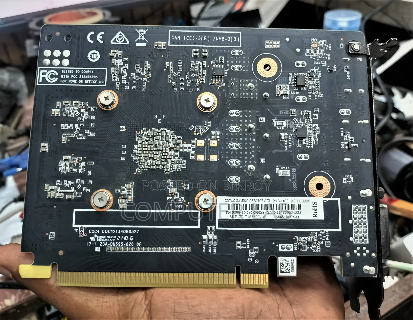 Zotac Gaming GTX-1650 4GB DDR6 Gaming OC Edition With Warranty