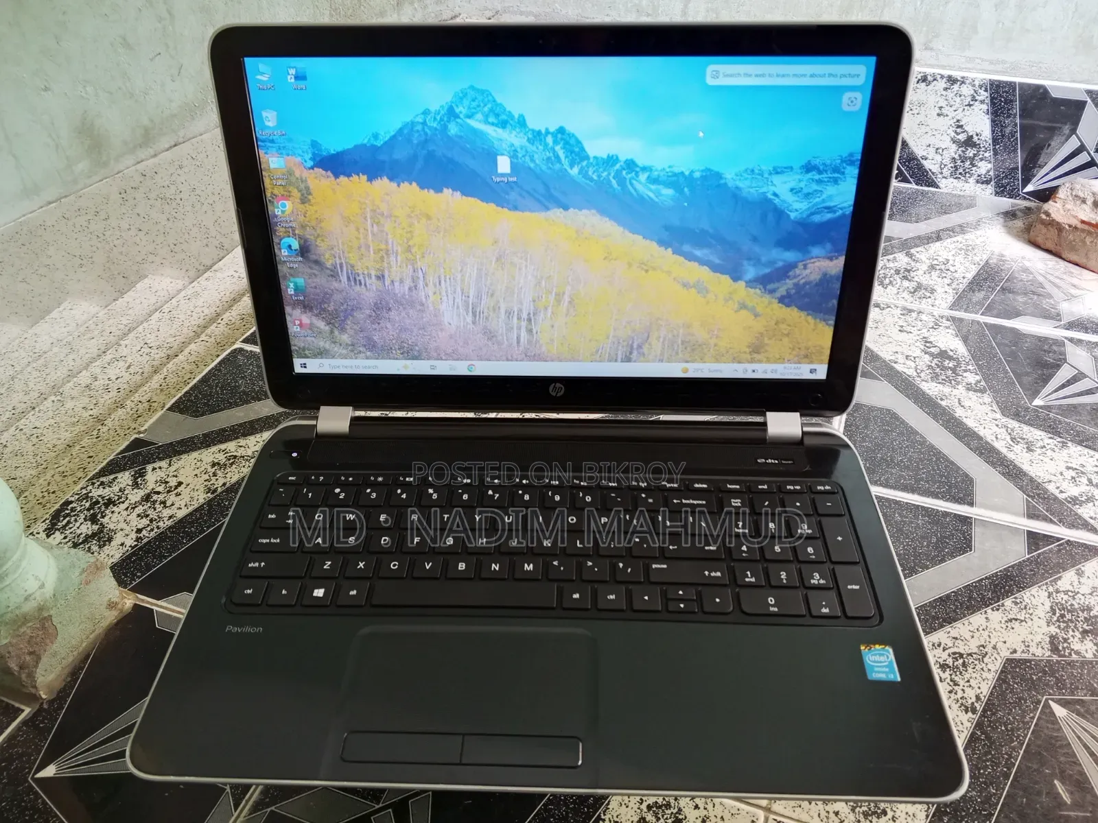 Laptop HP Pavilion 15 8GB Intel Core 3 SSD 128GB