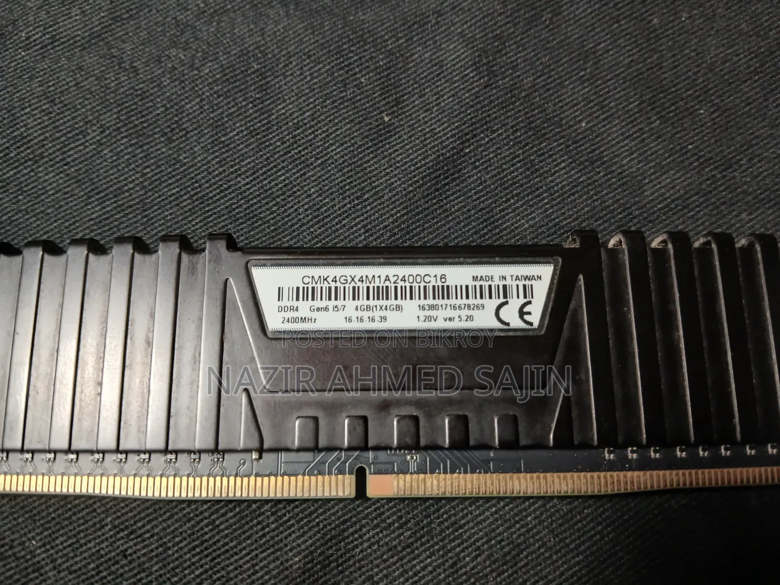 DDR4 4GB RAM 2400MHz