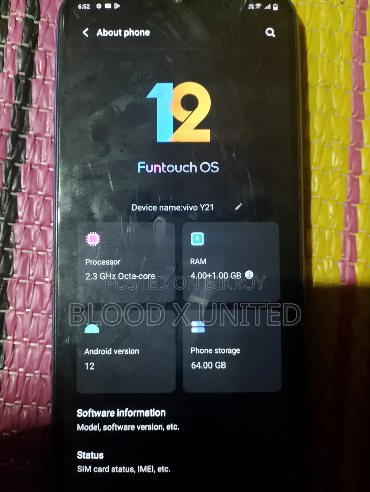 Vivo Y21 64 GB Blue