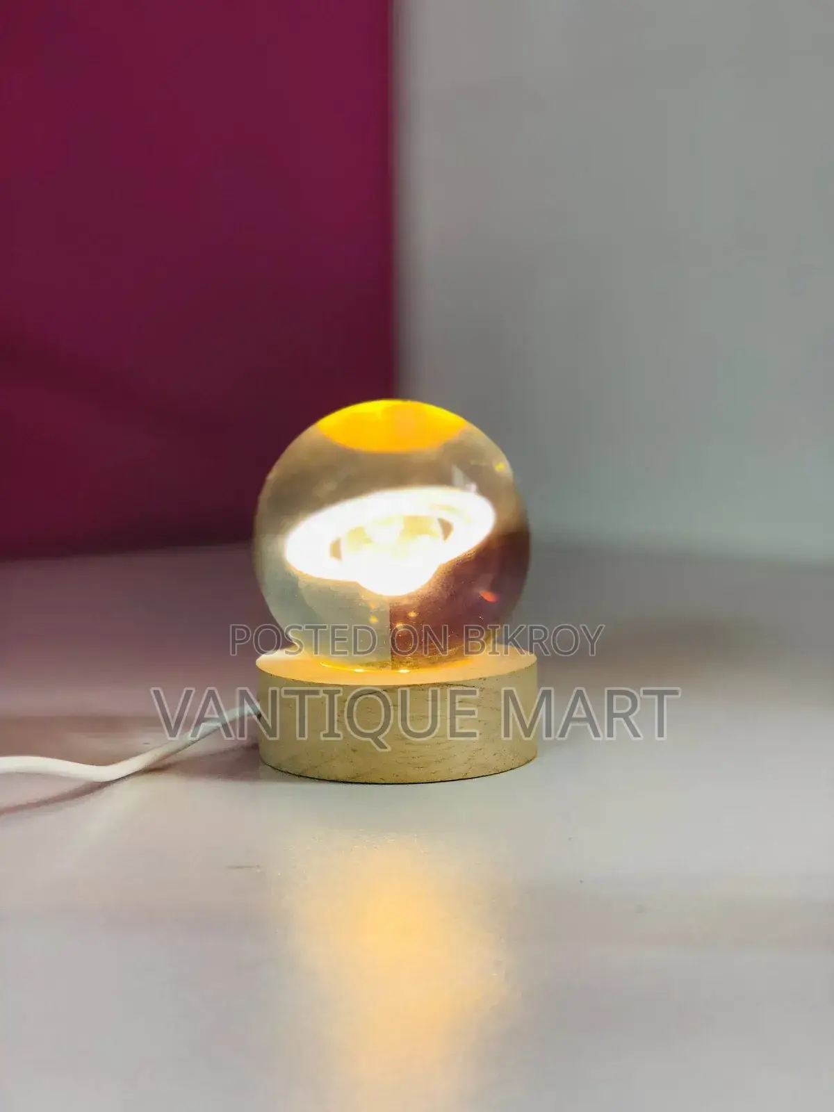 Crystal Galaxy Neptune Ball C0202