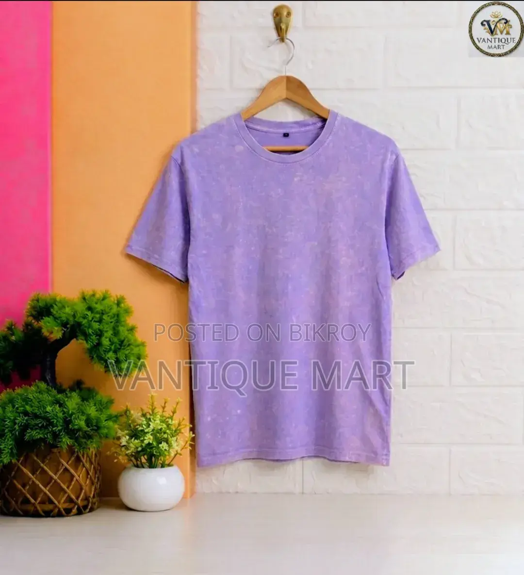 Acid Wash Drop Shoulder T-Shirt