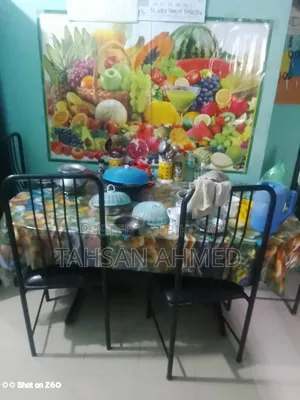 Otobi table, stainless steel. No chairs, only table