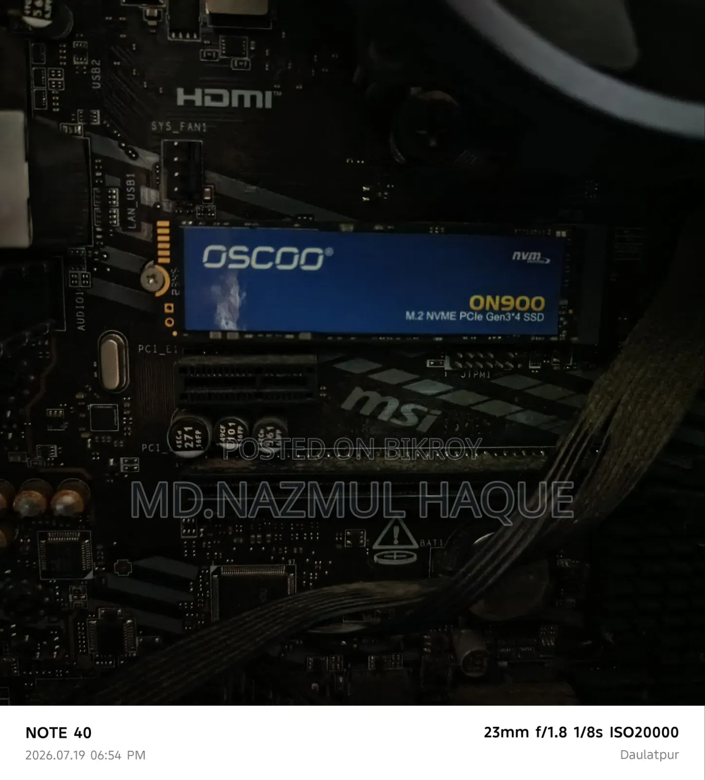 Desktop Computer MSI 8GB AMD Ryzen 5 SSD 256GB