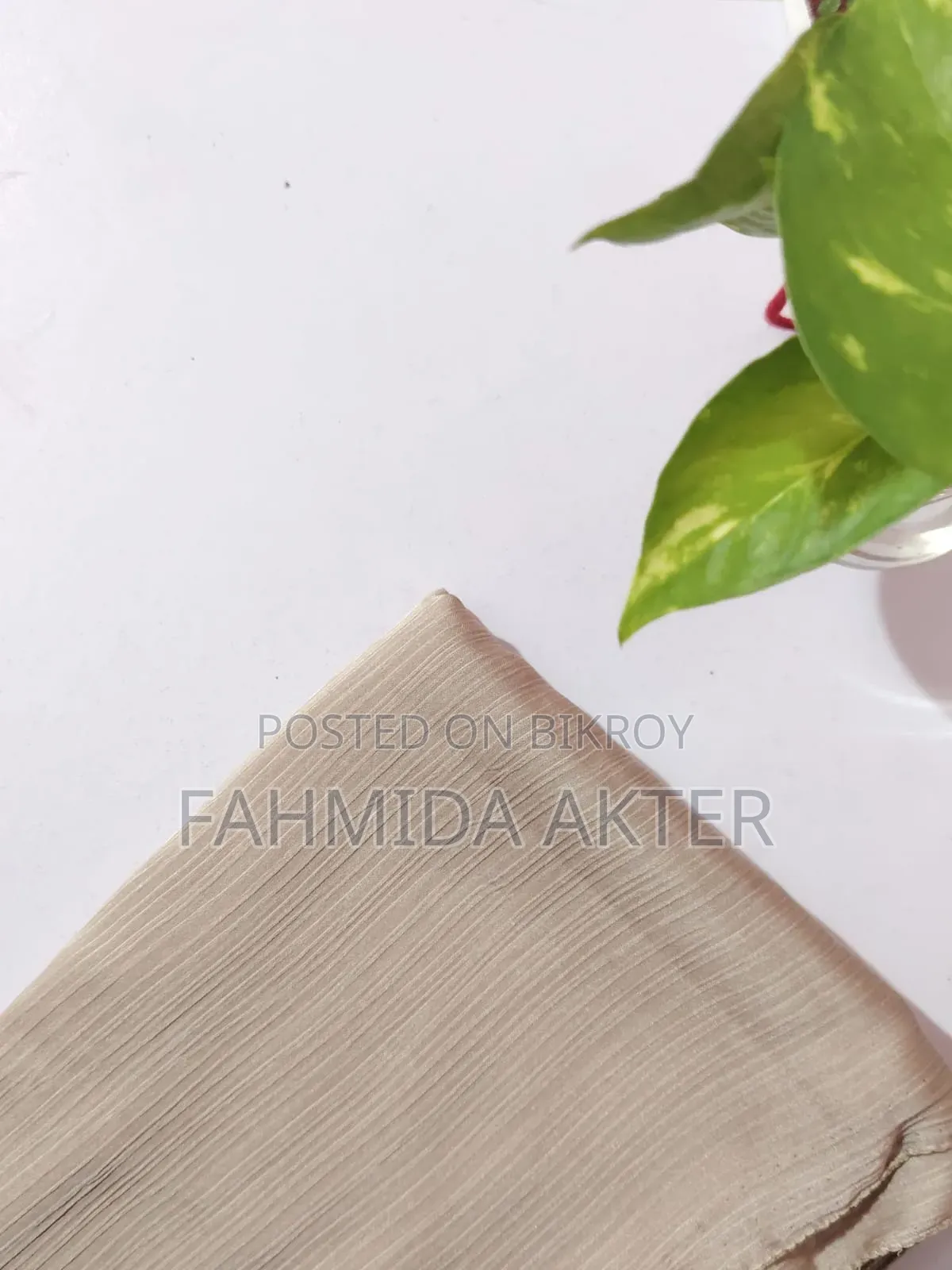 ক্রিঙ্কল সাটিন সিল্ক হিজাব