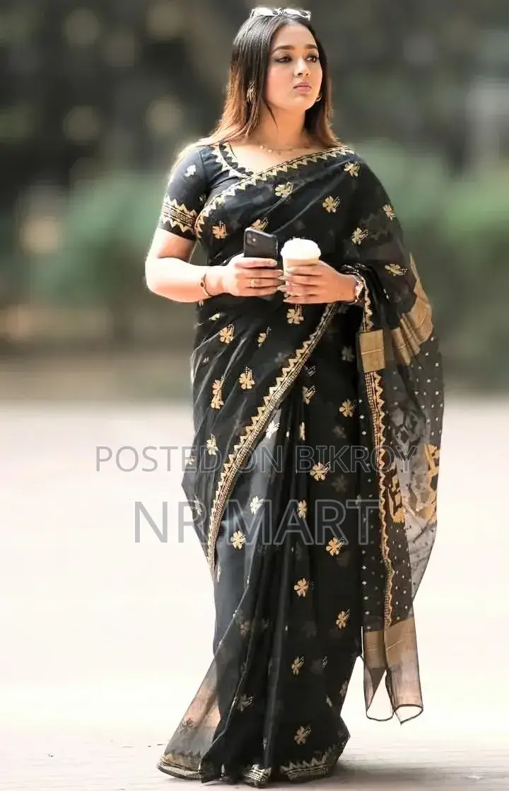 Premium Dupion Silk Saree with Blouse Piece