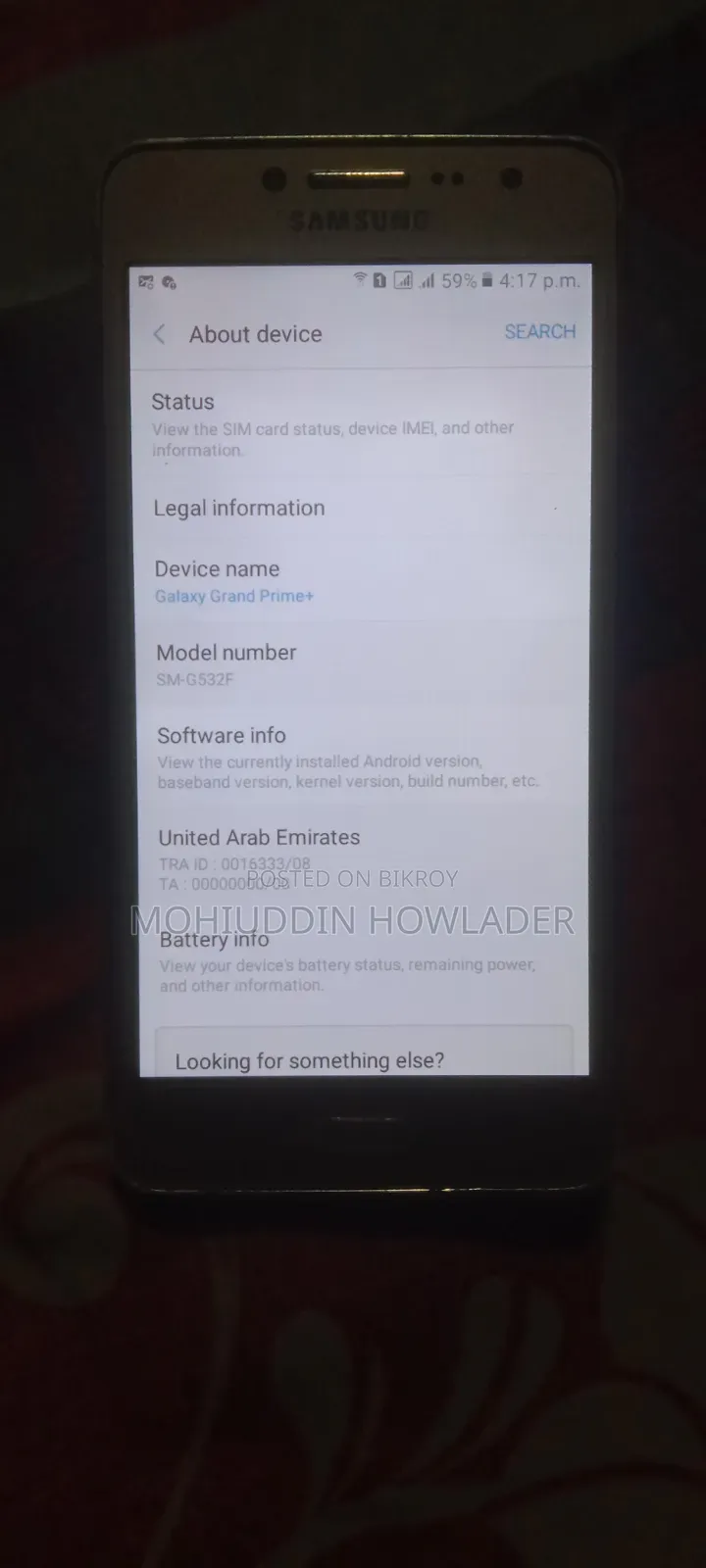Samsung Galaxy Grand Prime 8 GB Gold