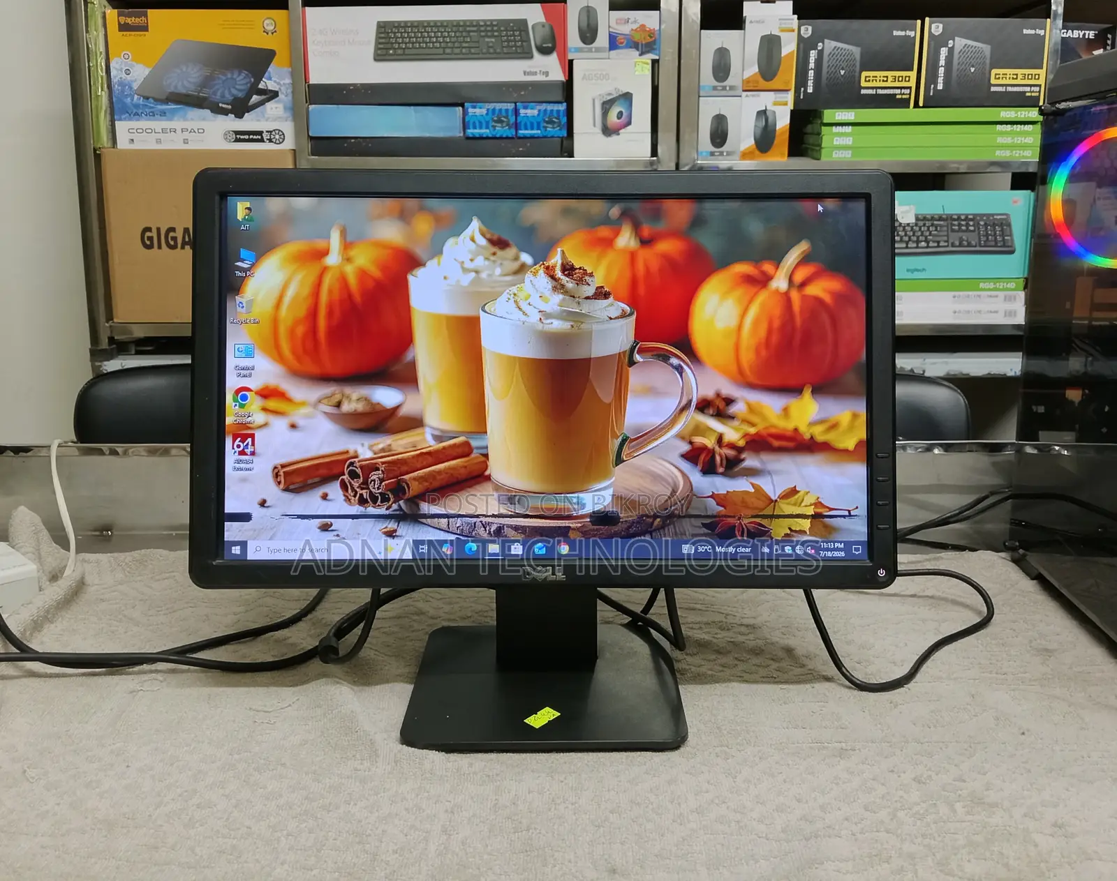 Spot Dell E1914H 19" HD Wide Screen LED Monitor | Full Fresh
