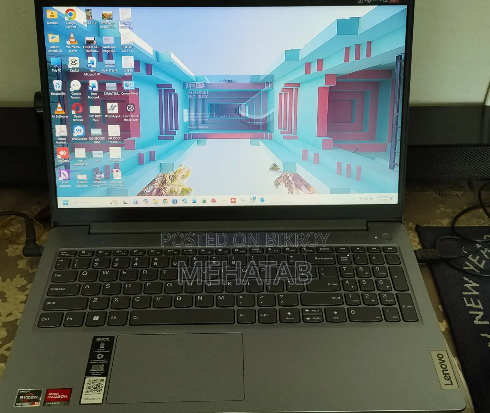 Laptop Lenovo Ideapad 3 16GB AMD Ryzen 5 SSHD+SSD 512GB